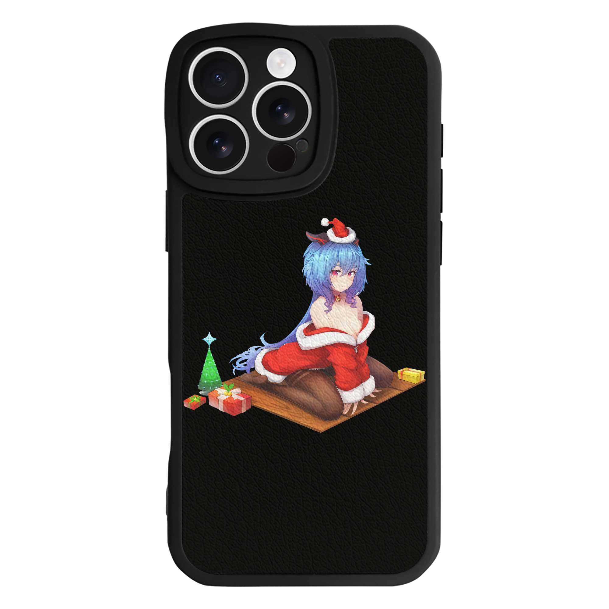 げんし神 甘雨 かんう genshin Ganyu 【iPhone 16シリーズ対応】シリコンスマホケース（レザー調） 材質：シリコン